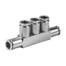 Stainless steel five way manifold fitting